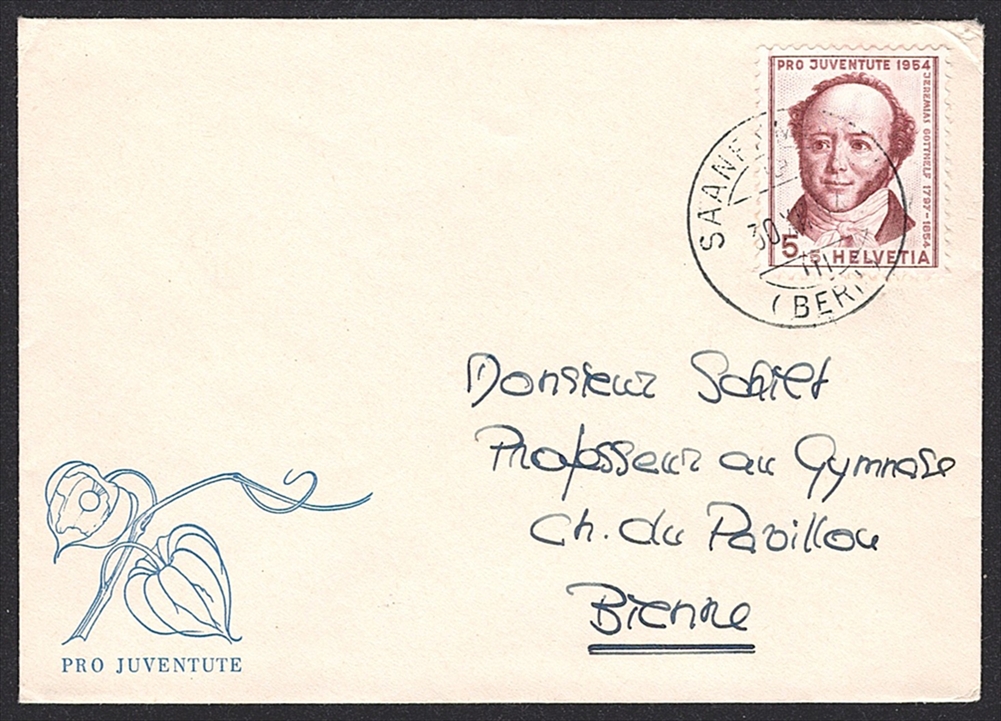 Schweiz, Pro Juventute-Briefli, Nr.53, Frankatur Nr.153, SAANENMÖSER