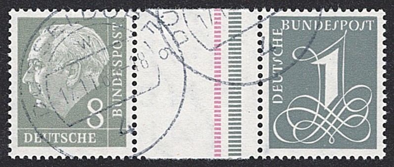 Deutschland, BRD, Markenhefte, WZ 15 alV Y ll, DÜSSELDORF, signiert Schlegel