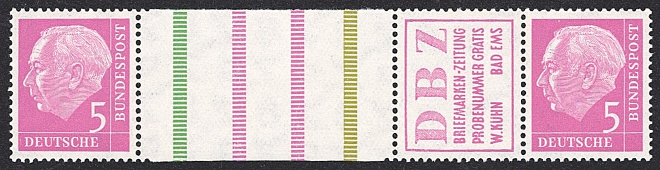 Deutschland, BRD, Markenhefte, WZ 5