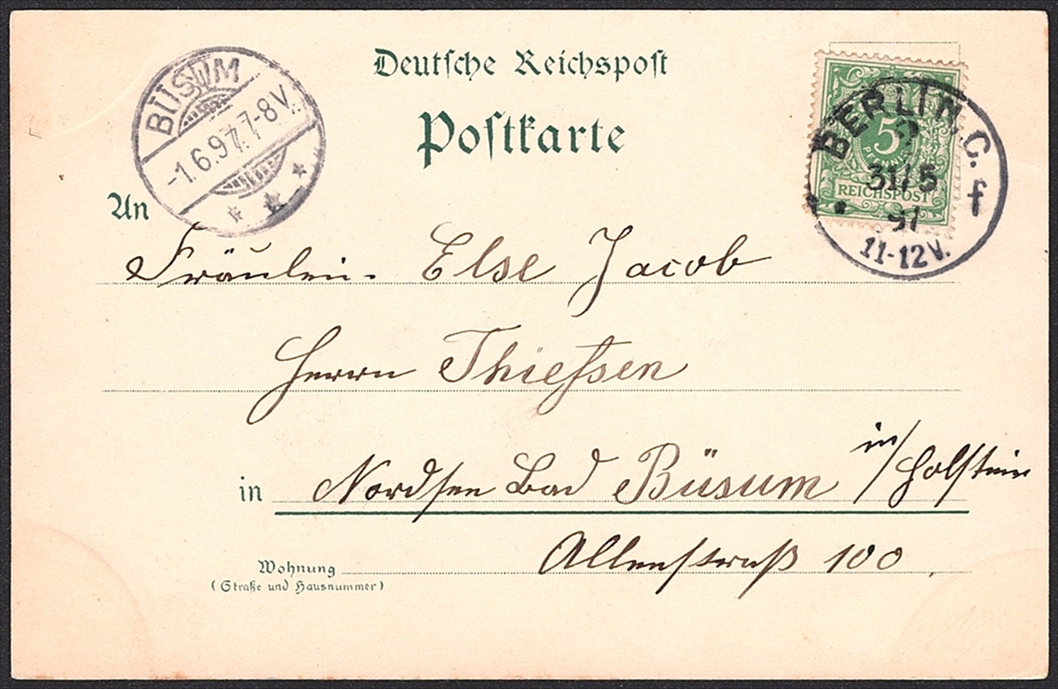 Lithographien Deutschland, Gruss aus HANNOVER, 4 Bilder, 1897 – Bild 2