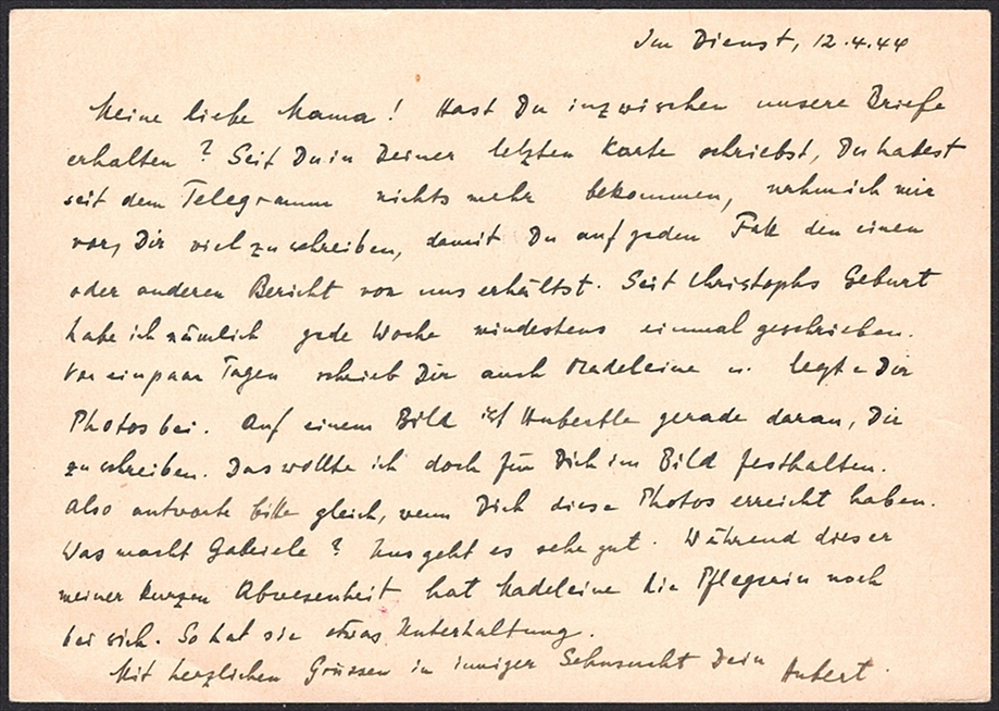 Schweiz, Freimarken, Nr.260w auf zensurierter Militärpostkarte nach Bregenz, gestempelt FÜSILIER KP. III/78 – Bild 2