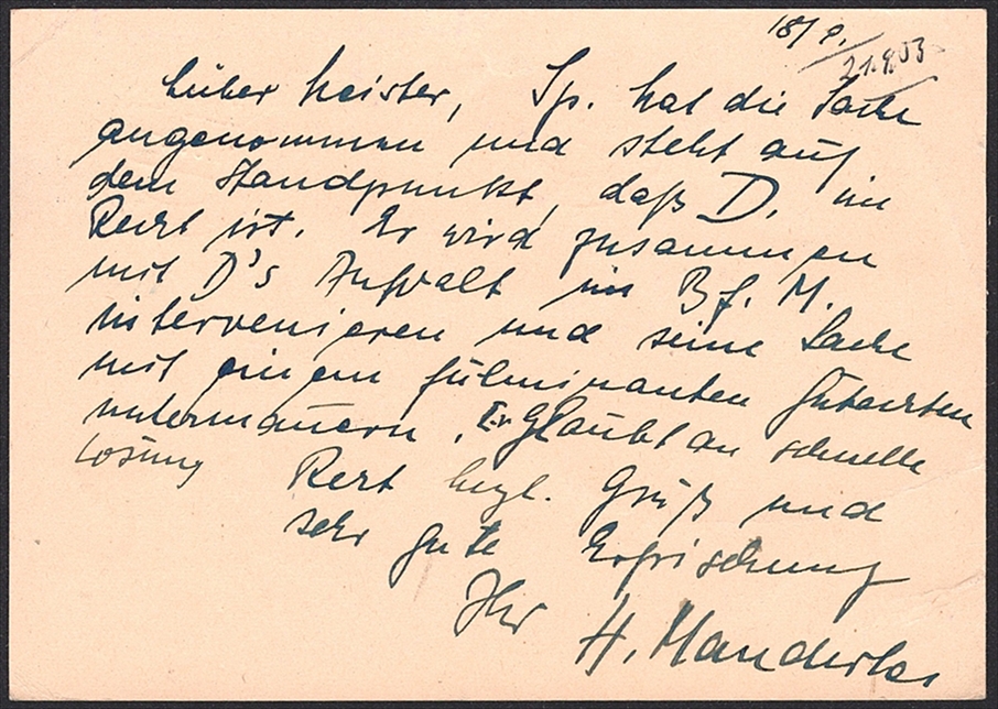 Deutschland, BRD, Freimarken, Nr.171-172 auf 10Pfg.Postkarte mit Luftpost nach Essex, LANGENFELD – Bild 2