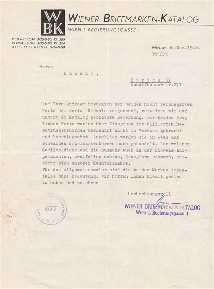 Österreich 1946 ANK Nr. (13) bis (14) "Blitz-Totenmaske" postfrisch * mit Falz – Bild 3