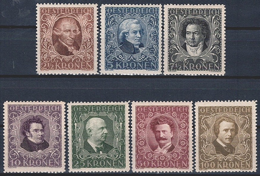 Österreich, Nr.414A-424A, Wohlfahrt, Zä 12,5, komplette Serie