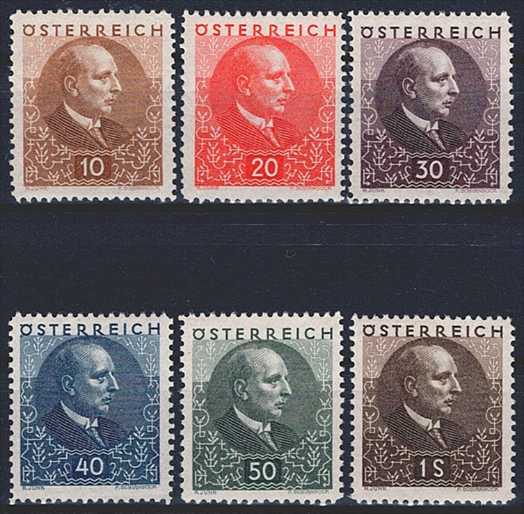 Österreich, Nr.512-517, Wohlfahrt, komplette Serie
