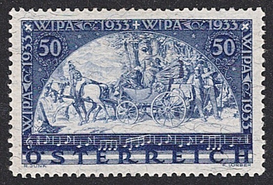 Österreich, Nr.556A, WIPA Wien, Faserpapier
