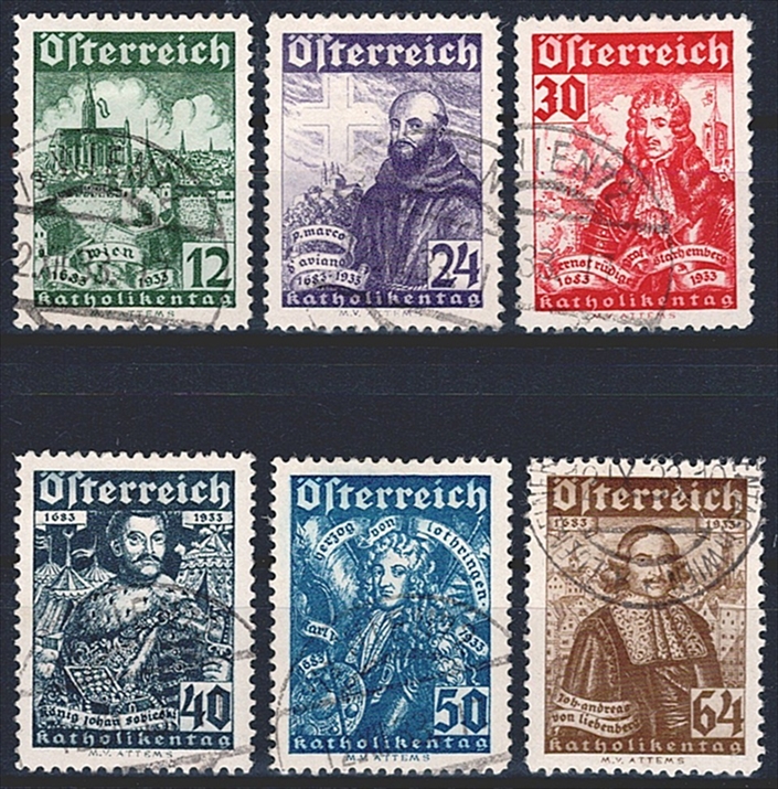 Österreich, Nr.557-562, Wohlfahrt, komplette Serie, WIEN