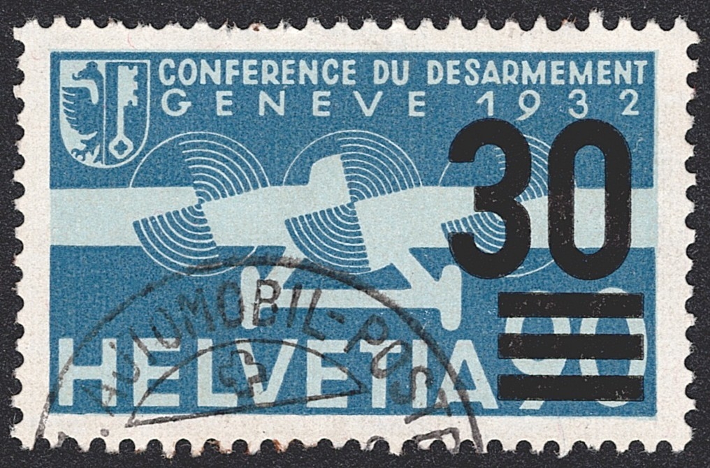 Schweiz, Flugpost, Nr.23, 30/90Rp., AUTOMOBIL-POSTBUREAU