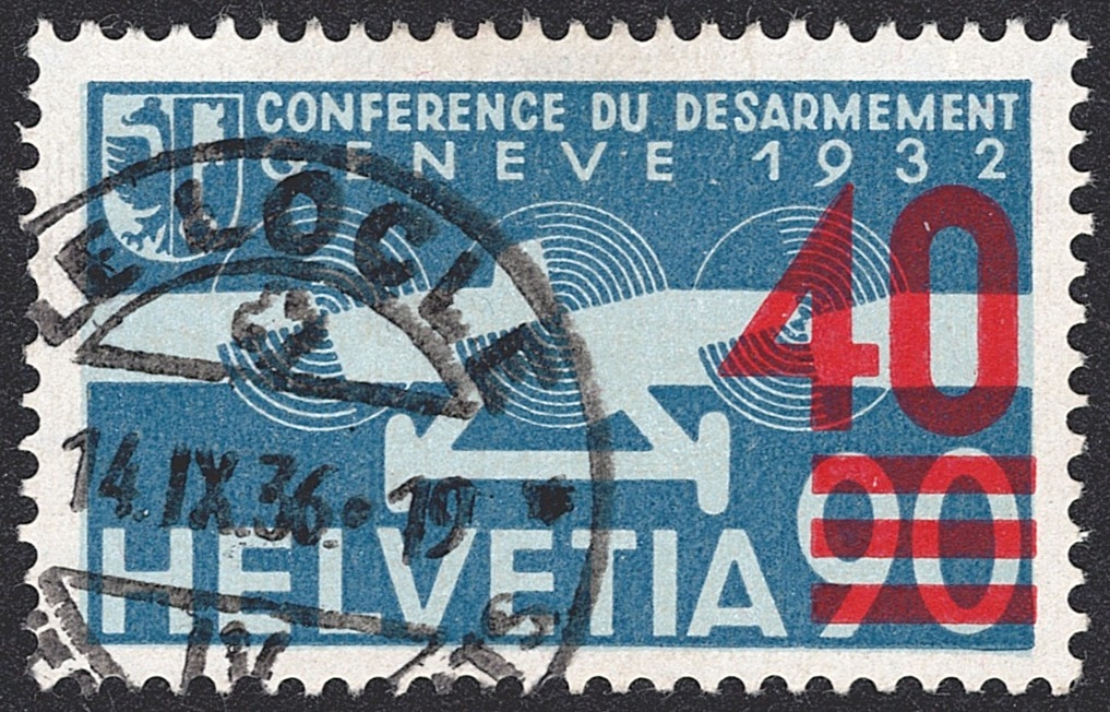 Schweiz, Flugpost, Nr.24, 40/90Rp., LE LOCLE