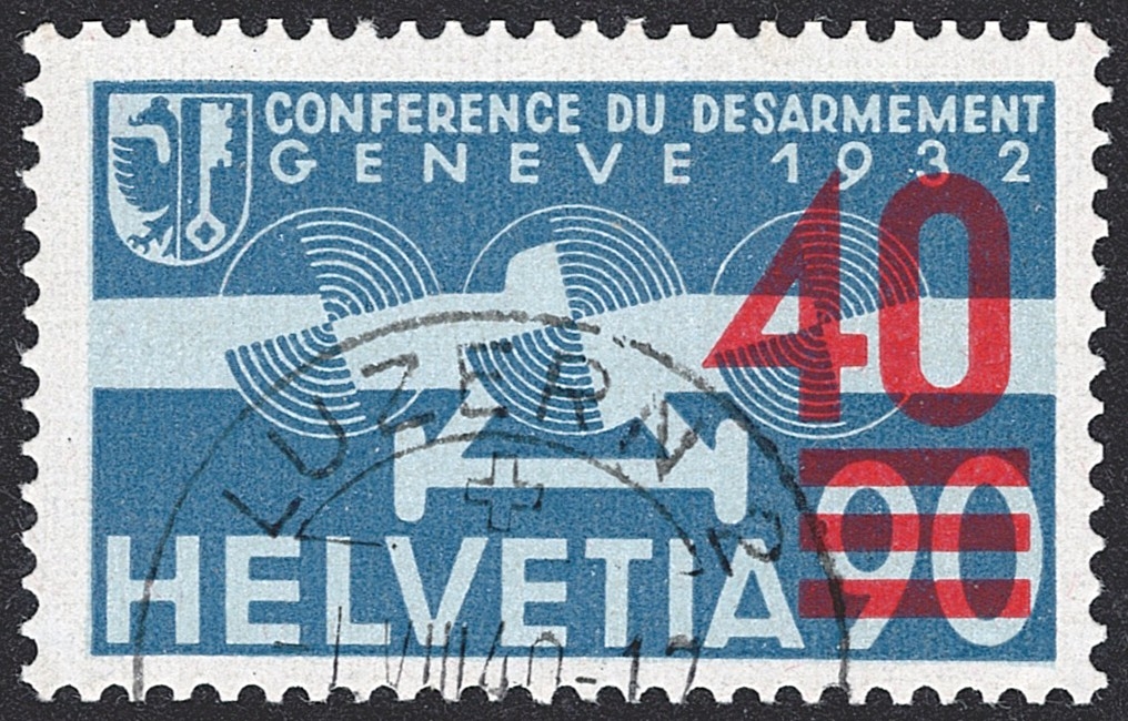 Schweiz, Flugpost, Nr.24, 40/90Rp., LUZERN