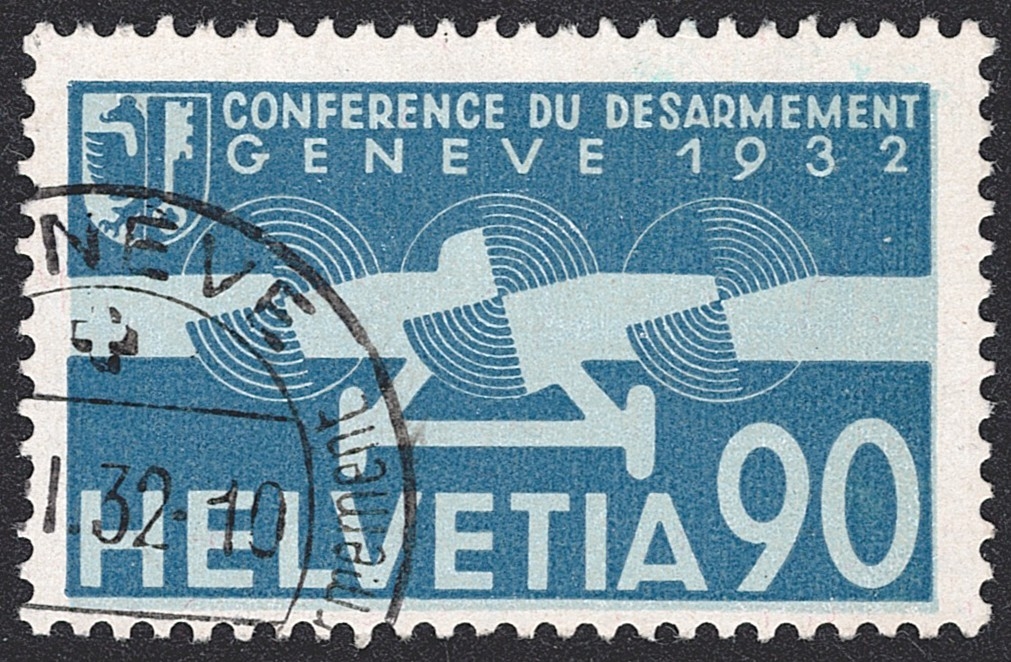Schweiz,Flugpost, Nr.18, Abrüstungskonferenz, GENEVE