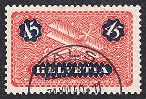 Schweiz,Flugpost, Nr.8, Flugzeug, VALS
