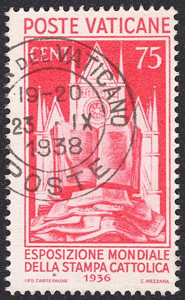 Vatikan, 1936, Weltausstellung, Nr.55, gestempelt