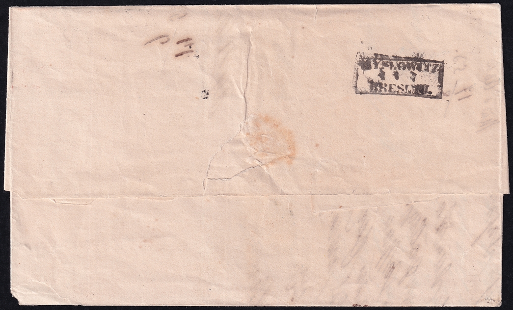 Deutschland 1853 Preussen Mi. Nr. 4 (2 Sgr.) auf Faltbrief von Gleiwitz Schlesien (Nr. 494) – Bild 3