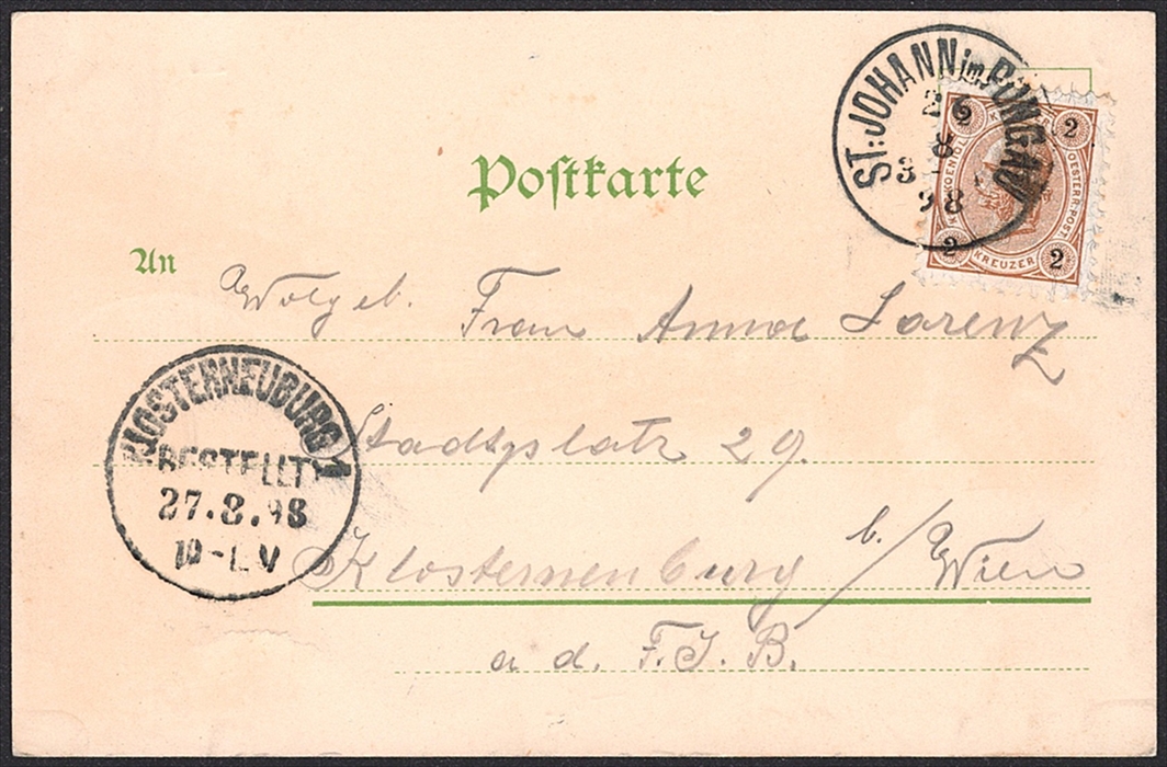 Lithographien, Österreich, LICHTENSTEIN-KLAMM, 3 Bilder, 1898 – Bild 2