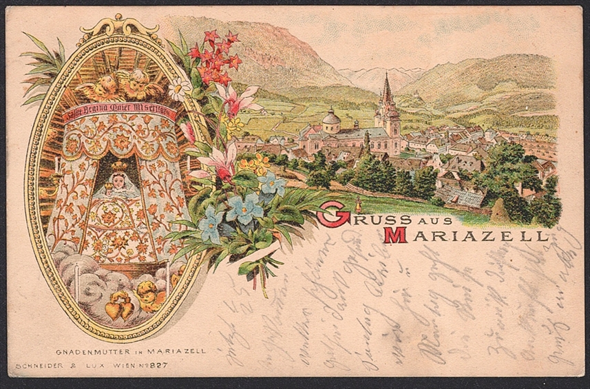 Lithographien, Österreich, MARIAZELL, 2 Bilder, 1896