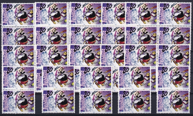 Schweiz 1992 SBK Nr. 829 - 50 x CHF 0.80 "Comics - ZEP" postfrisch zum Frankieren