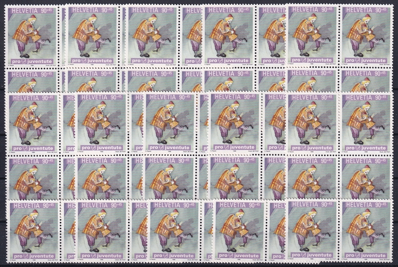 Schweiz Pro Juventute 1999 SBK Nr. J354 - 50 x CHF 0.90 "Kinderbücher - Kinderträume" postfrisch zum Frankieren