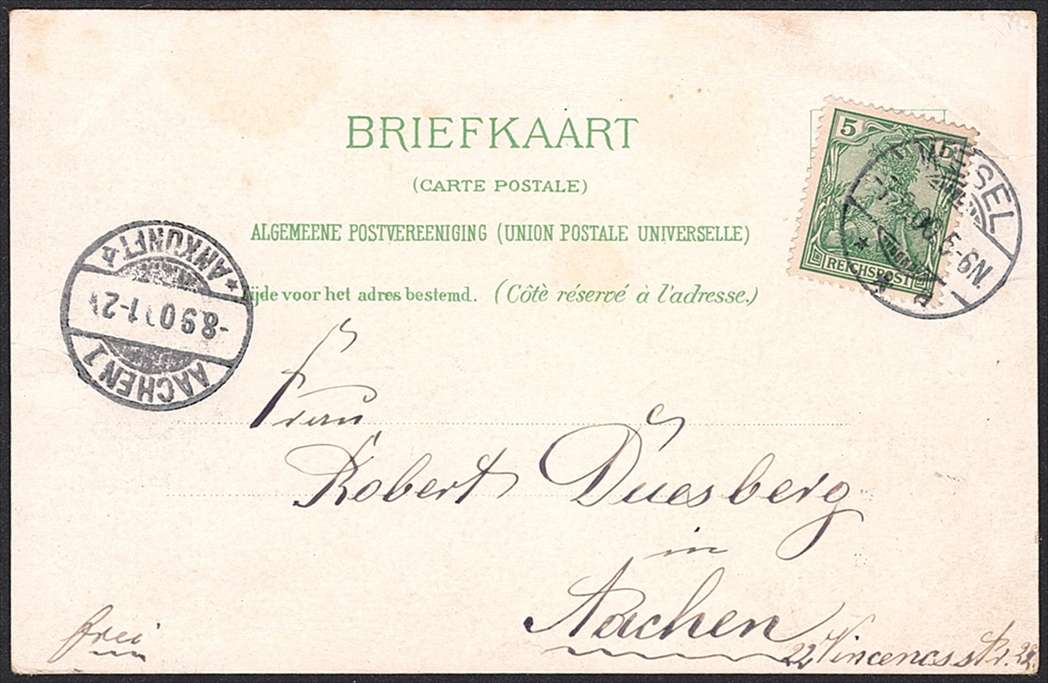 Lithographien, Niederlande, Groeten uit AMSTERDAM, 4 Bilder, 1900 – Bild 2