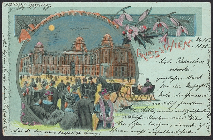 Lithographien, Österreich, Gruss aus WIEN, 1 Bild, 1898