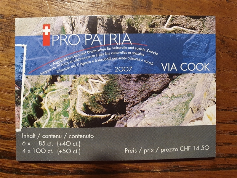 Schweiz Markenheftchen PP 2007 Nr. WII/20 mit 4 x 1.00er, 6 x 0.85er