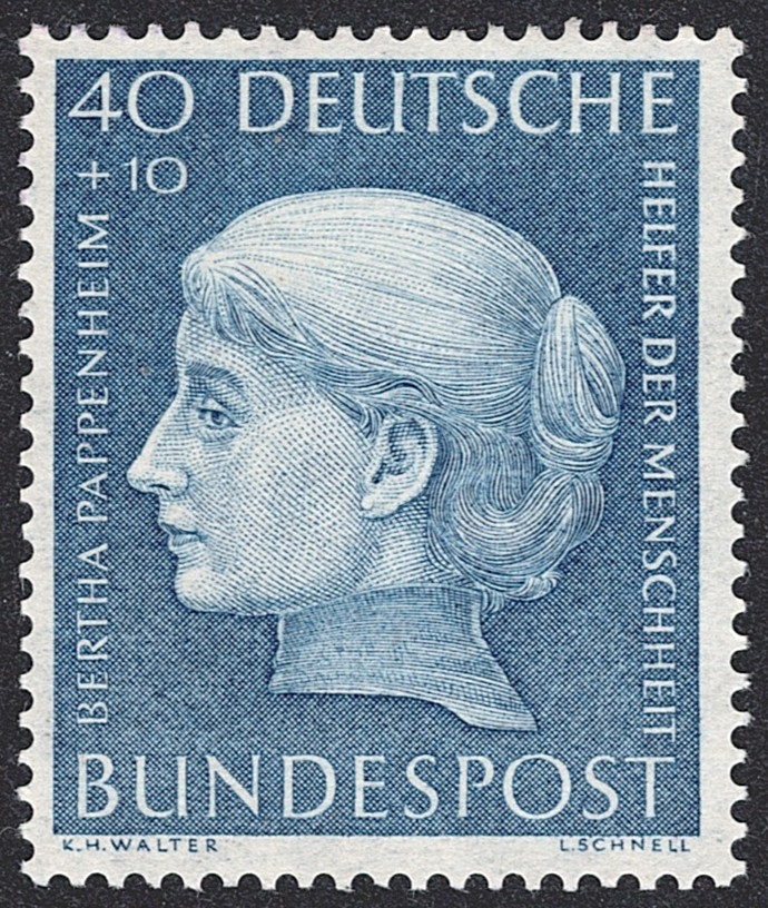 Deutschland, Bundesrepublik, 1954, Wohlfahrt, Nr.203, 40Pfg. dunkelblaugrau