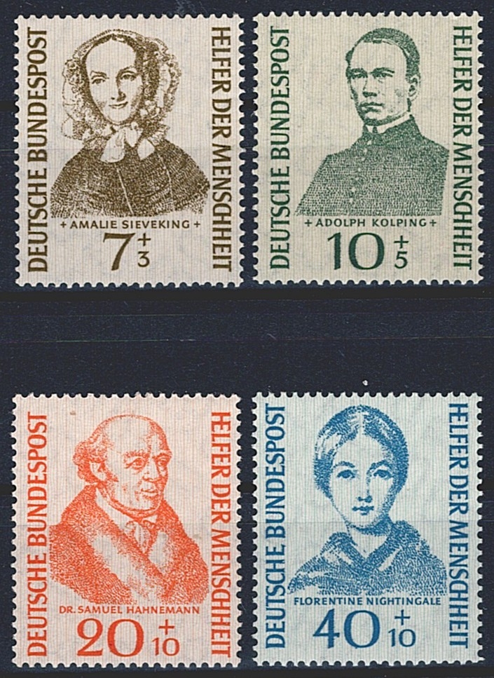 Deutschland, Bundesrepublik, 1955, Wohlfahrt, Nr.222-225, komplette Serie