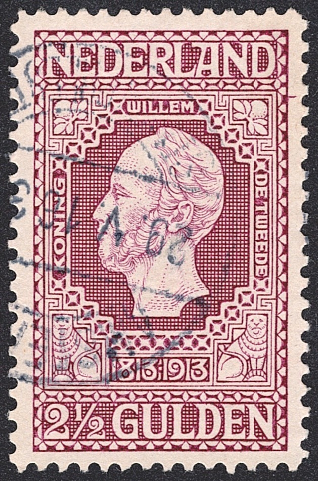 Niederlande, 1913, 100 Jahre Unabhängigkeit, Nr.90, 2.5G violett