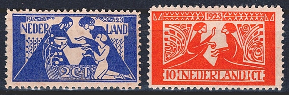 Niederlande, 1923, Wohlfahrt, Nr.134-135