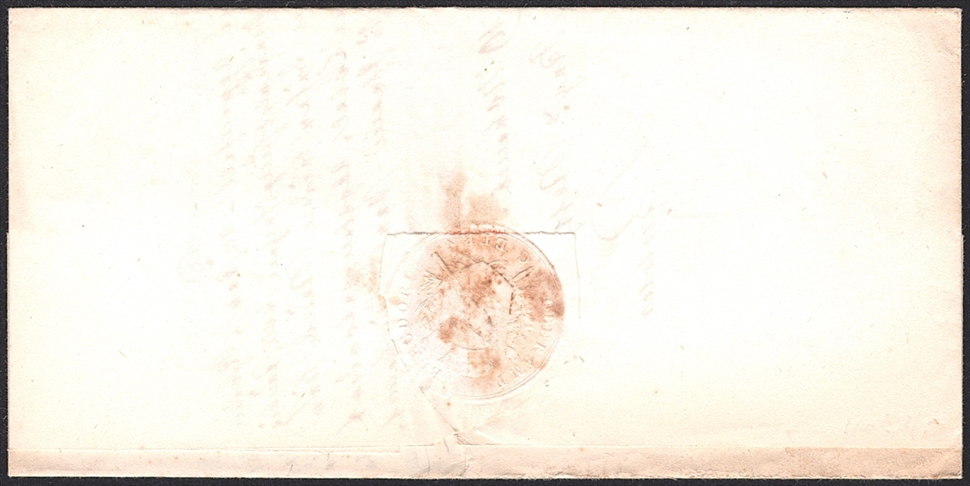 Schweiz, Abstempelungen, Kanton Bern, BURGDORF blau, amtlicher Faltbrief vom Oberamt, 1847 – Bild 2