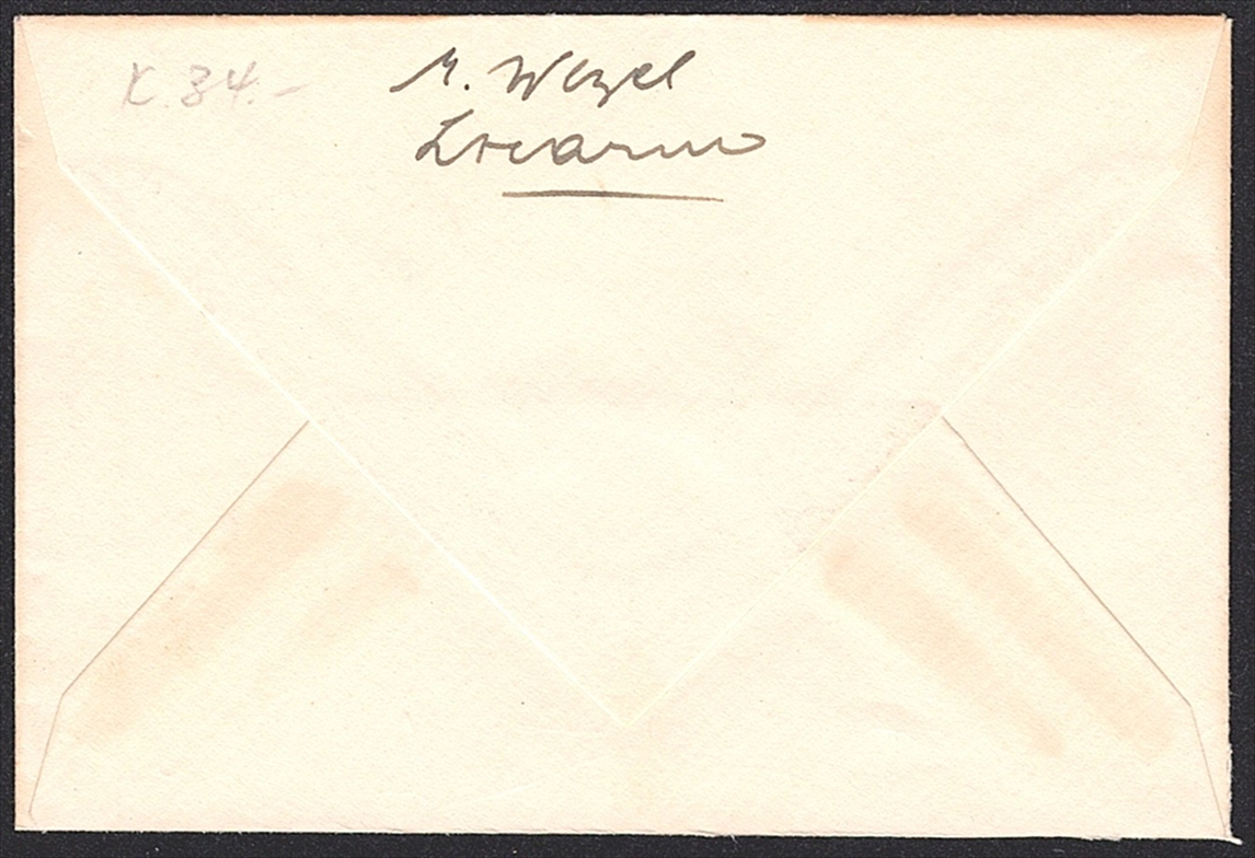 Schweiz, Freimarken, Nr.201 mit 9xNr.297 auf kleinformatigem Brief, LOCARNO – Bild 2