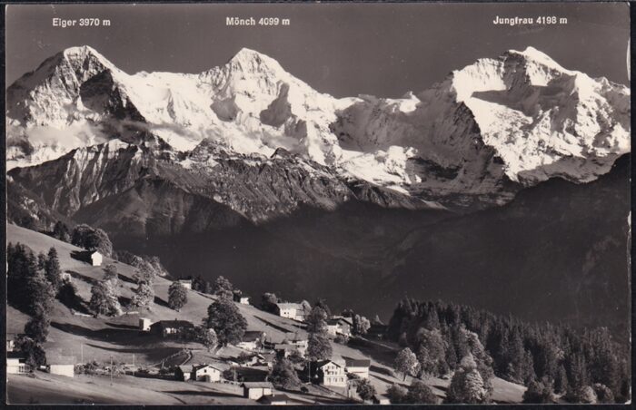 Ansichtskarten Schweiz 1967, Beatenberg, Eiger, Mönch und Jungfrau