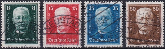 Deutschland, Deutsches Reich, Nothilfe, Nr.403-406