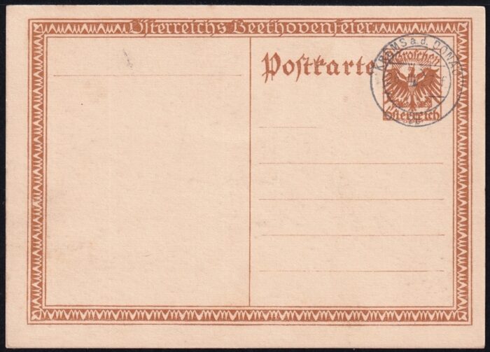 Österreich 1927 Postkarte Nr. P 275 gestempelt KREMS