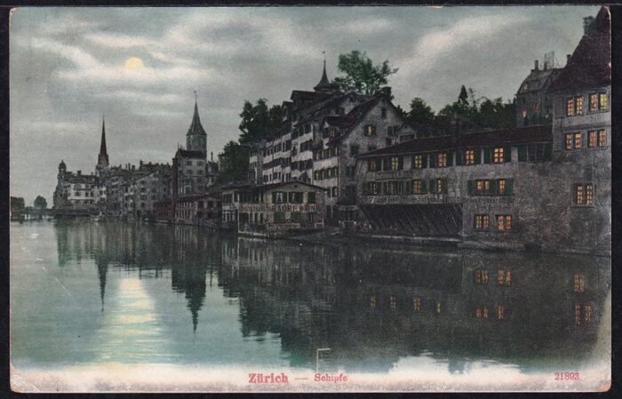 Schweiz, Lithographien, Zürich, Schipfe